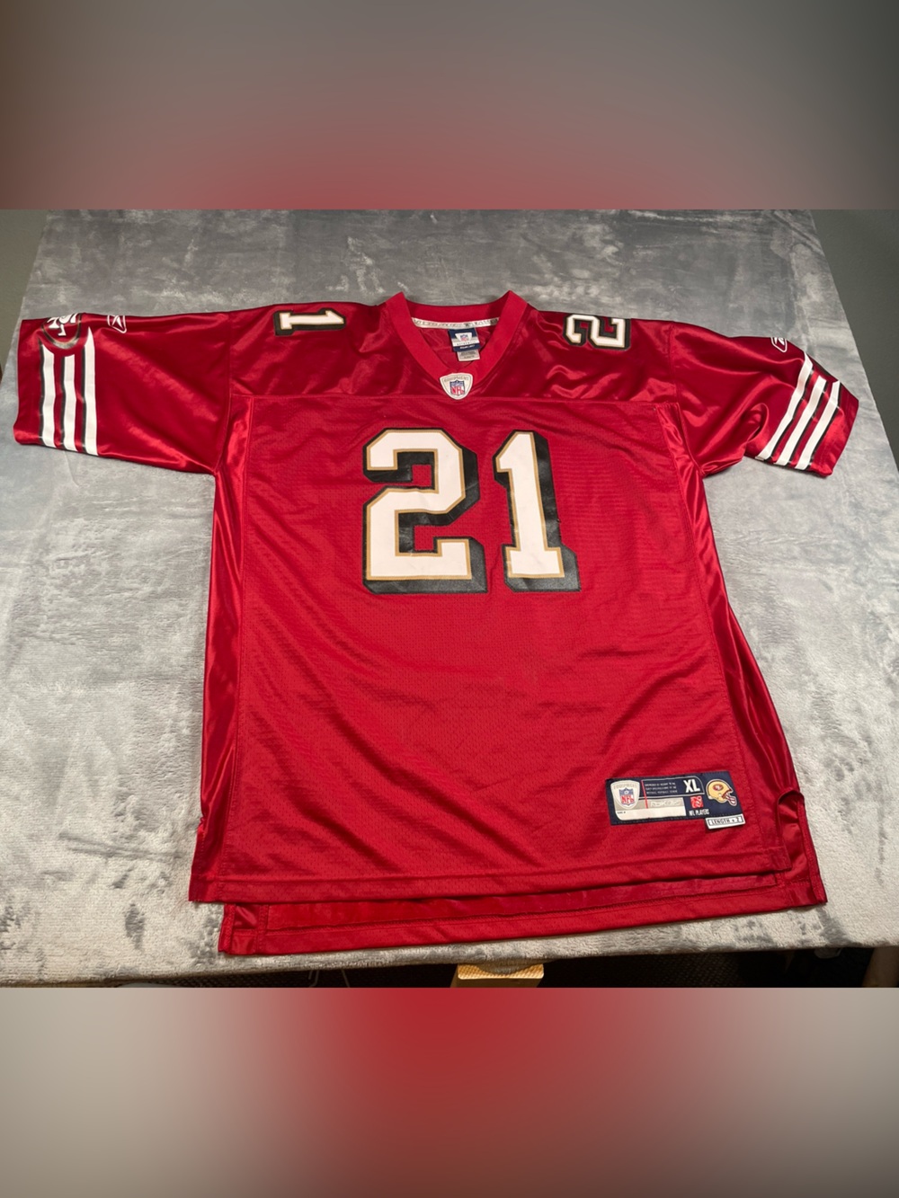 Frank Gore San Francisco 49ers Jersey Size XL Sewn Reebok RARE 2+ Length